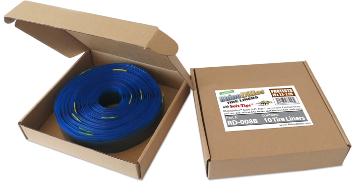 Pizza Box of Ten Bulk Rhinodillos Tire Liners